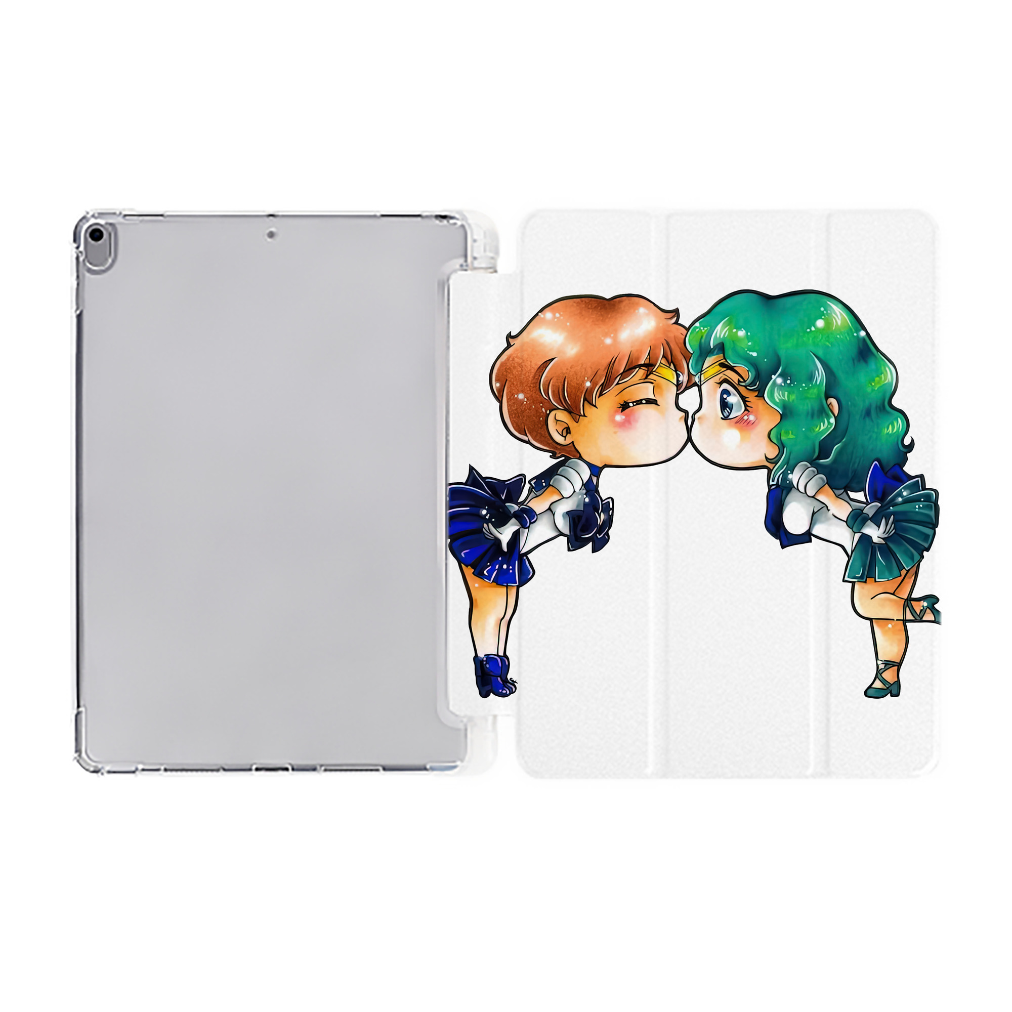 （画像用） 美少女戦士セーラームーン 天王はるか Sailor Moon Tenoh Haruka IPad ケース ペン収納付き 三つ折りスタンド PUレザー×シリコン 対応機種9.5/10.5/10.9インチ